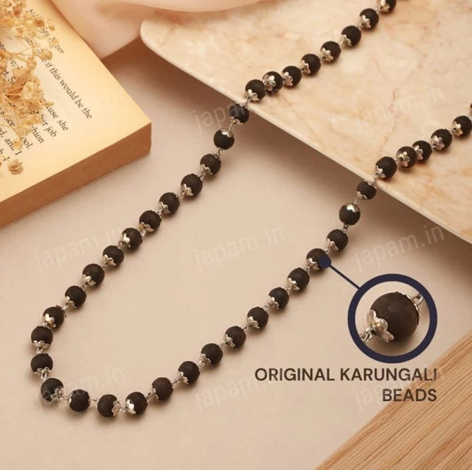 Karungali Silver plated Original Malai
